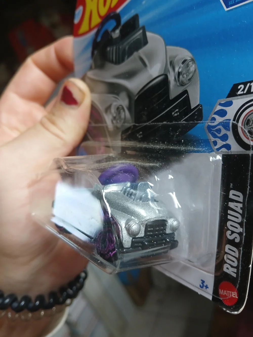 silver and purple Hot Wheels Pedal Driver is part of the 2026 Rod Squad series (